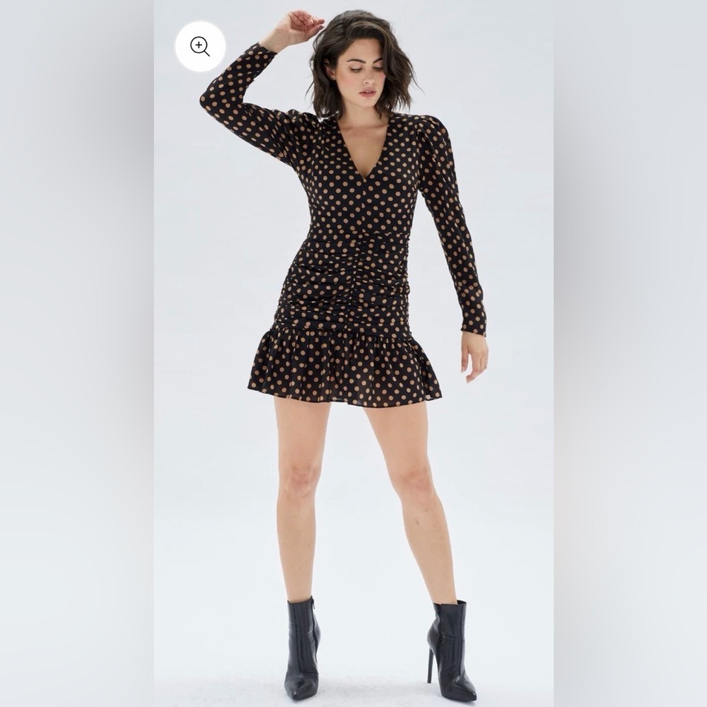 NWT MINKPINK Aya Ruched Mini Dress - Picture 4 of 12